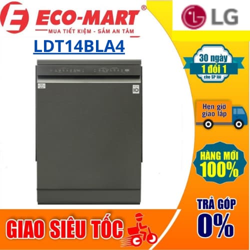 Máy rửa bát LG LDT14BLA4 14 bộ độc lập, sấy ngưng tụ, nhập Hàn Quốc - Ảnh 5