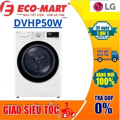 So sánh giá Máy sấy LG DVHP50W Inverter 10.5 kg bơm nhiệt ( Tặng giao lắp đặt miễn phí) rẻ nhất?