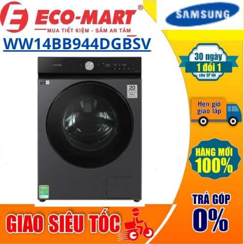 Máy giặt Samsung WW14BB944DGBSV Bespoke AI Inverter 14 kg - Ảnh 1