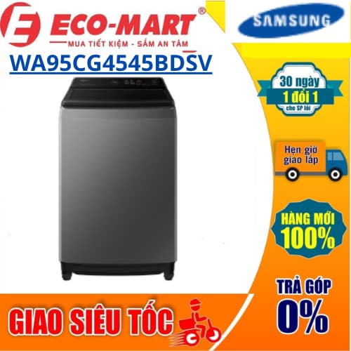 Máy giặt Samsung WA95CG4545BDSV Inverter 9.5 kg - Ảnh 9
