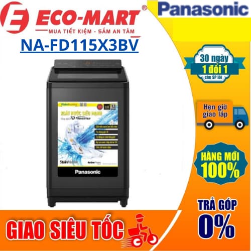 Máy giặt Panasonic NA-FD115X3BV Inverter 11.5 kg cửa trên ( Tặng giao lắp đặt miễn phí) - Ảnh 4
