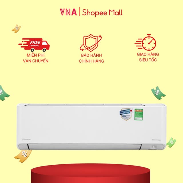 Điều hòa Daikin Inverter 8.500 BTU FTKZ25VVMV 1 HP - Bảo hành chính hãng 12 tháng - SX Thái Lan - Ảnh 4