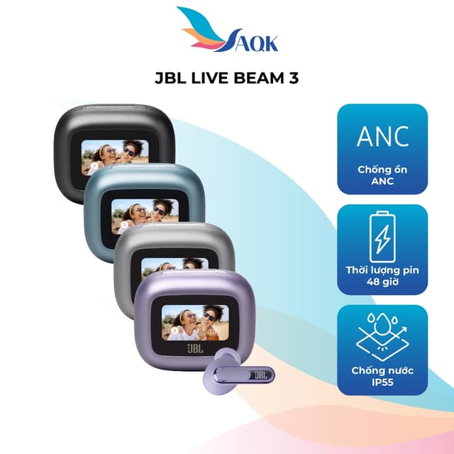 Tai nghe Bluetooth True Wireless JBL Live Beam 3 - Hàng chính hãng - Ảnh 4