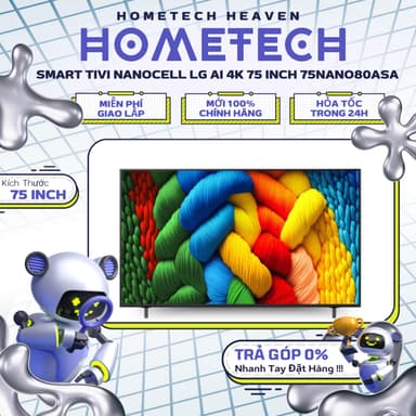 So sánh giá Smart Tivi NanoCell LG AI 4K 55 inch 55NANO80ASA/ 65 inch 65NANO80ASA/ 75 inch 75NANO80ASA Mới 2025 rẻ nhất?