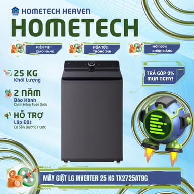So sánh giá [GIAO LẮP MIỄN PHÍ TPHCM] Máy giặt cửa trên LG Inverter 25 kg TX2725AT9G - Hàng Mới, Chính Hãng 100% rẻ nhất?
