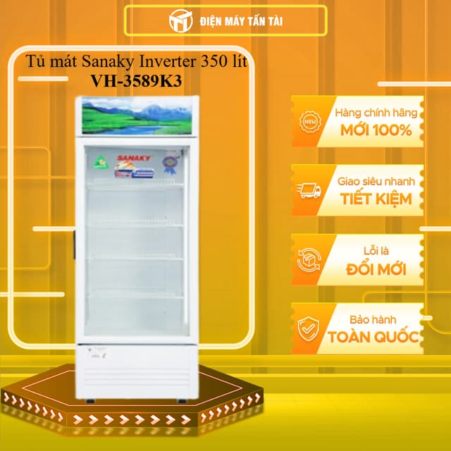 VH-3589K3 - Tủ mát Sanaky Inverter 350 lít VH-3589K3 - BẢO HÀNH CHÍNH HÃNG - MIỄN PHÍ GIAO HCM - Ảnh 6
