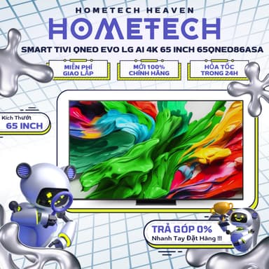 So sánh giá Hàng Mới 2025, Chính Hãng 100% Smart Tivi QNED evo LG AI 4K 55 inch 55QNED86ASA/ 65 inch 65QNED86ASA rẻ nhất?