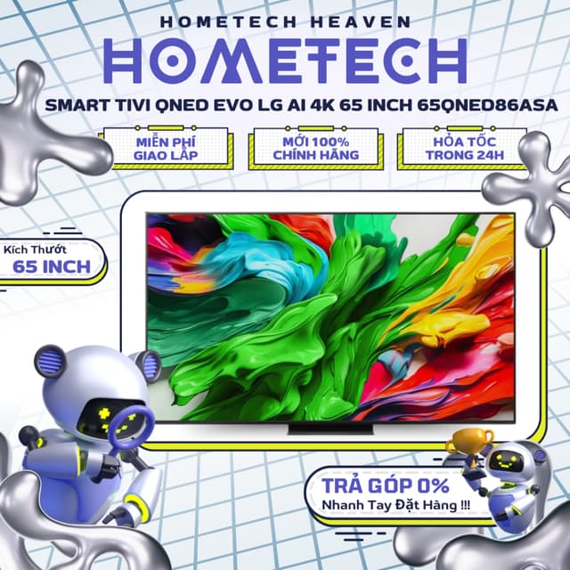 Hàng Mới 2025, Chính Hãng 100% Smart Tivi QNED evo LG AI 4K 55 inch 55QNED86ASA/ 65 inch 65QNED86ASA - Ảnh 1
