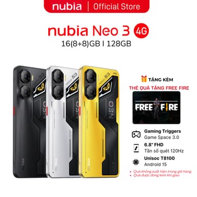 So sánh giá Điện thoại Gaming Nubia Neo 3 4G 16(8+8)GB/128GB I Trigger Gaming I 6.8"120Hz - Hàng Chính Hãng rẻ nhất?