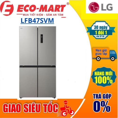 Tủ lạnh LG LFB47SVM Inverter 474 lít Multi Door ( Tặng giao lắp đặt miễn phí) - Ảnh 6