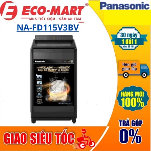 Máy giặt Panasonic NA-FD115V3BV Inverter 11.5 kg cửa trên ( Tặng giao lắp đặt miễn phí) - Ảnh 11