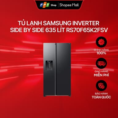 So sánh giá [Giao hàng miễn phí] Tủ lạnh Samsung Inverter Side By Side 635 lít RS70F65K2FSV rẻ nhất?