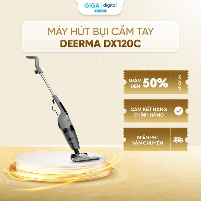 Máy hút bụi cầm tay Deerma DX120C - Màu Đen - Lực hút 16000pa - Phiên Bản 2025 - Bảo hành 12 tháng - Ảnh 5