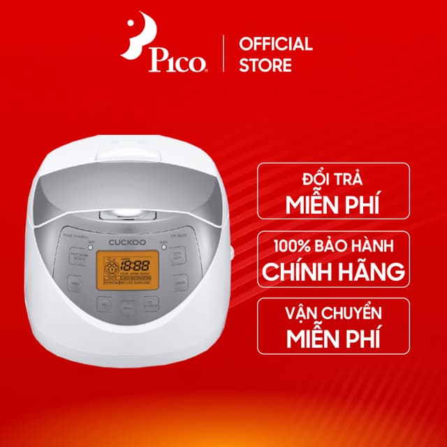 Nồi cơm điện tử 1 lít Cuckoo CR-0631F/WHSIVNCV màu trắng bạc - Bảo hành chính hãng 24 tháng - Ảnh 12
