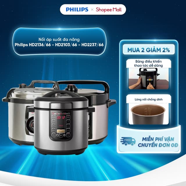 [Livestream] Nồi áp suất đa năng Philips HD2136/66 5 lít - HD2237/66 6 lít, Tốn Ít Thời Gian Hơn - Ảnh 6
