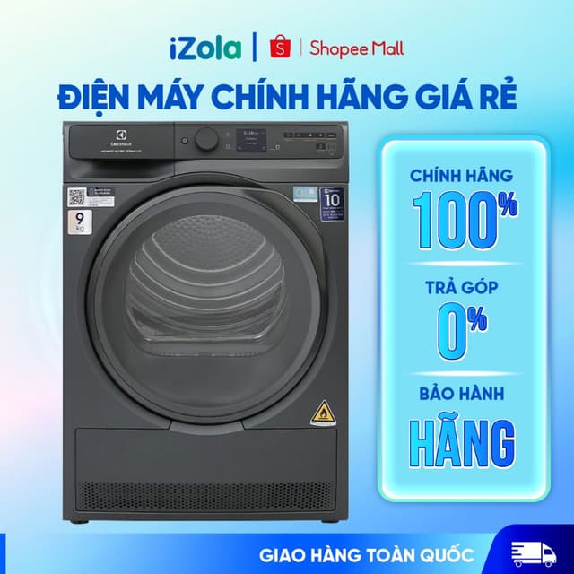 EDH902R9SC - Máy sấy bơm nhiệt Electrolux UltimateCare 9 kg EDH902R9SC - Hàng chính hãng - Ảnh 2