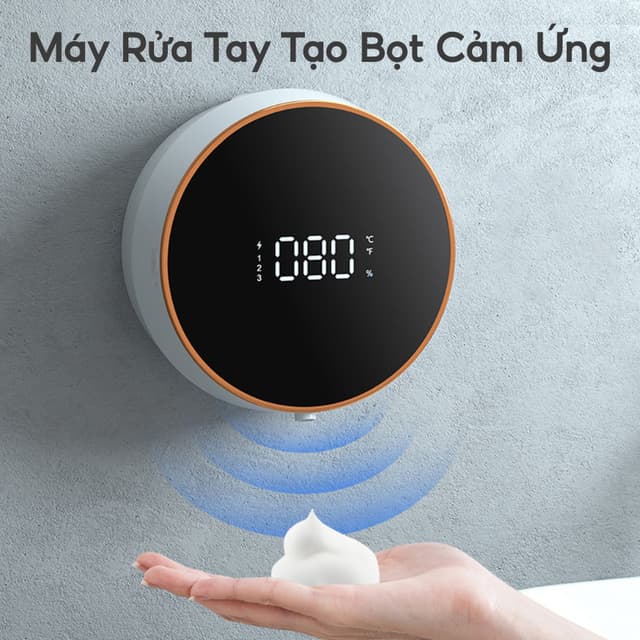 Bình Đựng Xà Phòng Rửa Tay, Hộp Đựng Sữa Tắm Dầu Gội, Tạo Bọt Tự Động, Cảm Biến Hồng Ngoại, Tích Hợp Pin Sạc 2500mAh - Ảnh 7