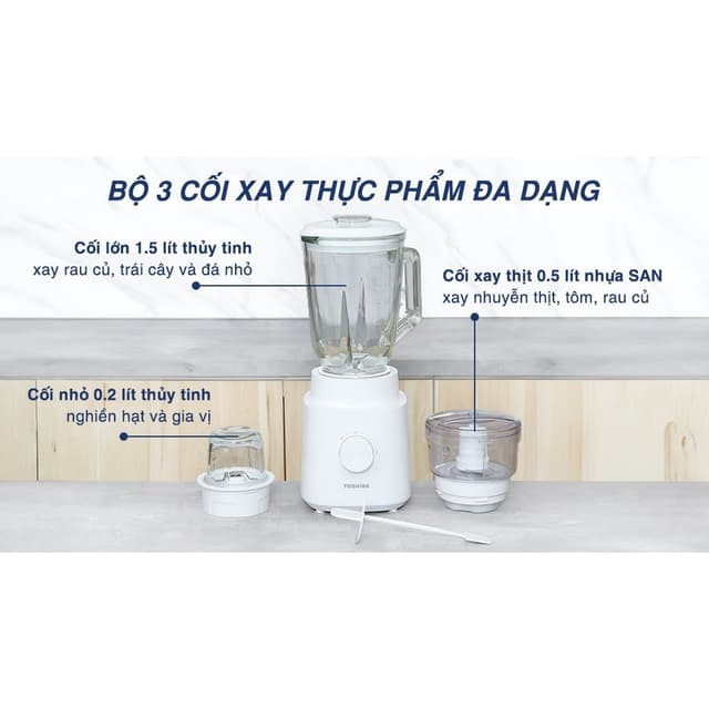 Máy xay sinh tố đa năng Toshiba BL-70GR2UV, BL-70GR1UV công suất 600w - Ảnh 11
