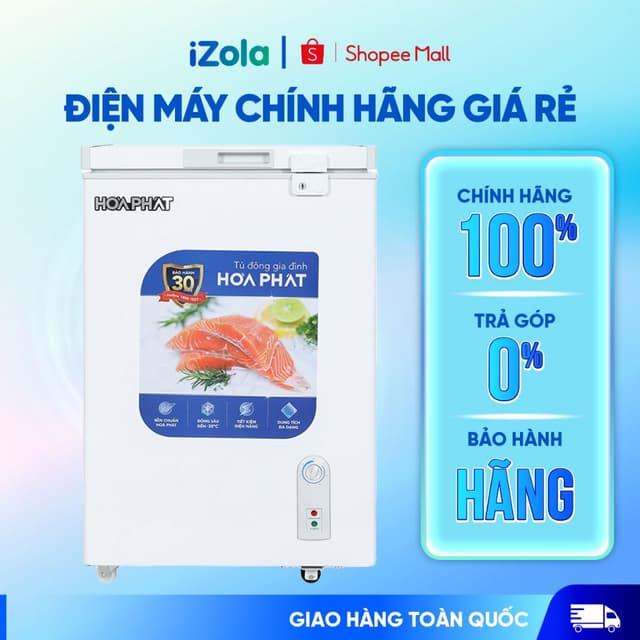 HPF AN6107 - Tủ đông Hòa Phát 107 lít HPF AN6107 - Hàng chính hãng - Ảnh 6