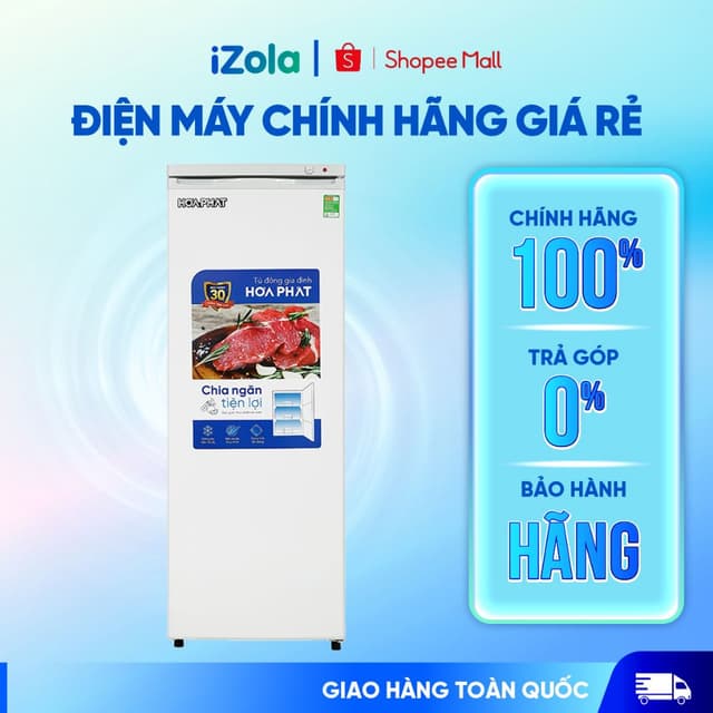 HPF UAH6208 - Tủ đông đứng Hòa Phát 208 Lít HPF UAH6208 - Hàng chính hãng - Ảnh 3