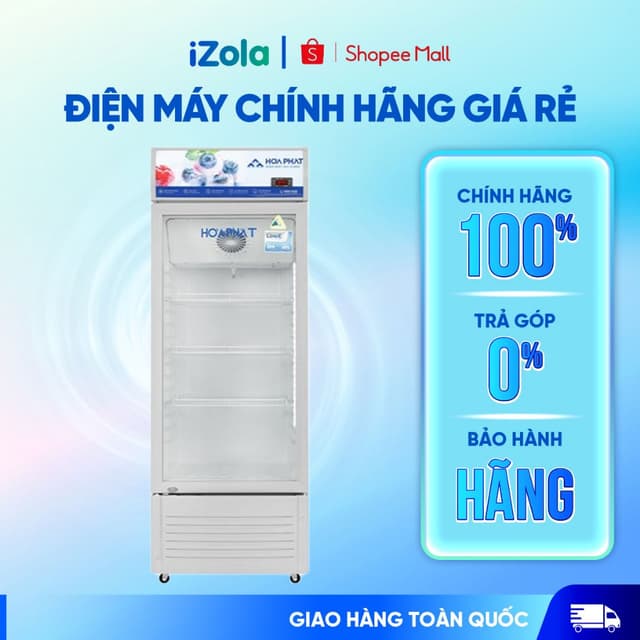 HSR D6195 - Tủ mát Hoà Phát 195 lít HSR D6195 - Hàng chính hãng - Ảnh 1