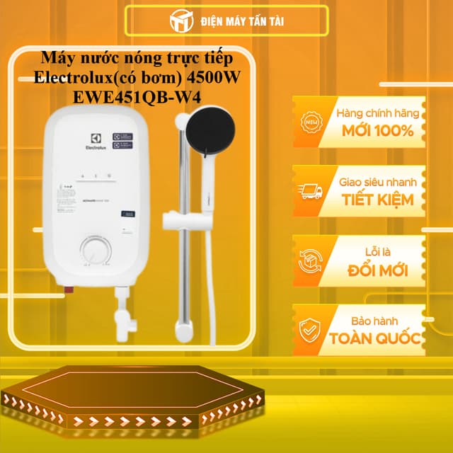 EWE451QB-W4 - Máy nước nóng trực tiếp Electrolux(có bơm) 4500W EWE451QB-W4 - TOÀN QUỐC - Ảnh 6