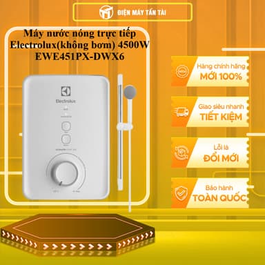 So sánh giá EWE451PX-DWX6 - Máy nước nóng trực tiếp Electrolux(không bơm) 4500W EWE451PX-DWX6 - TOÀN QUỐC rẻ nhất?