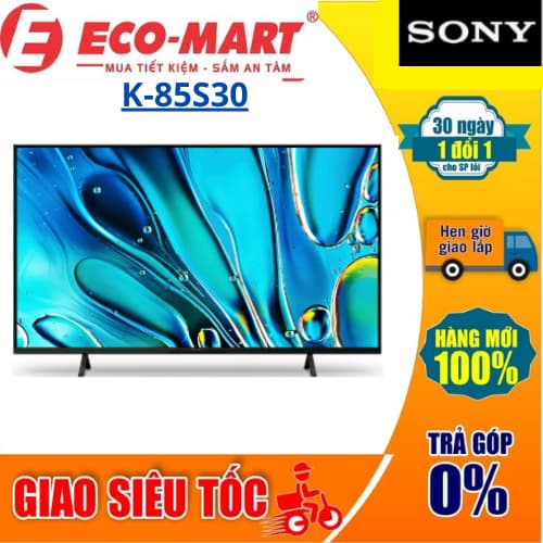 Google Tivi Sony BRAVIA 3 LED K-85S30, 85 inch 4k 2025 ( Tặng giao lắp đặt miễn phí) - Ảnh 3