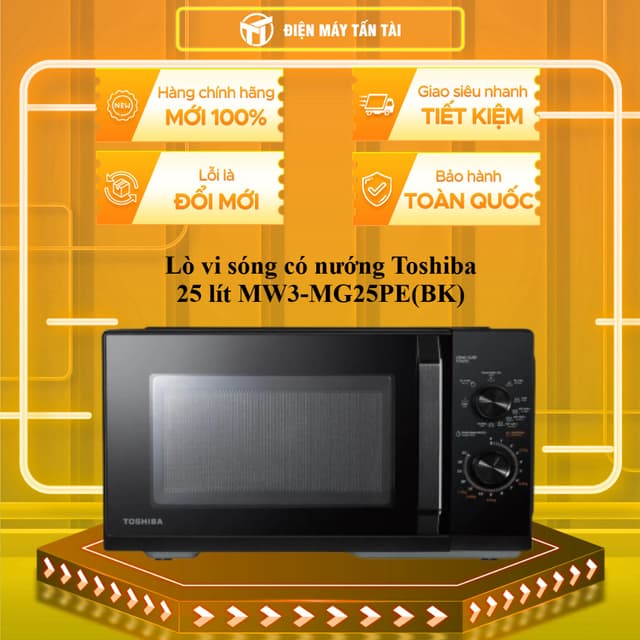 MW3-MG25PE(BK) - Lò vi sóng có nướng Toshiba 25 lít MW3-MG25PE(BK) - GIAO TOÀN QUỐC - Ảnh 10