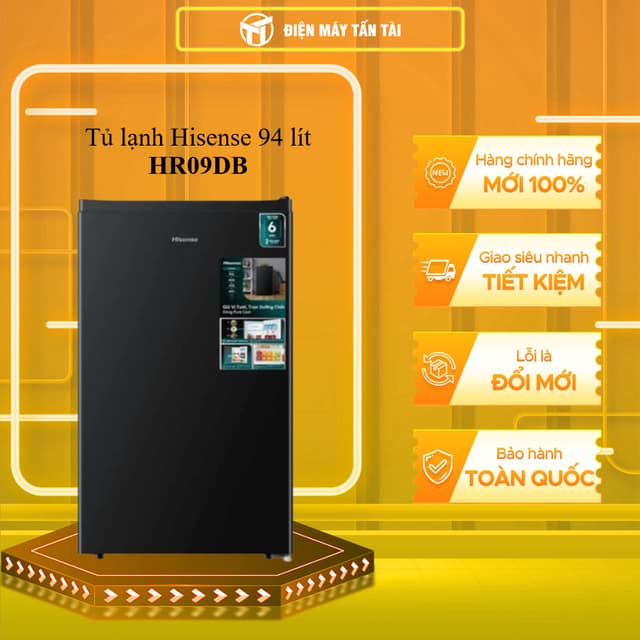 HR09DB - Tủ lạnh Hisense 94 lít ( CÓ ĐÓNG TUYẾT) HR09DB -BẢO HÀNH CHÍNH HÃNG - GIAO TOÀN QUỐC - Ảnh 8