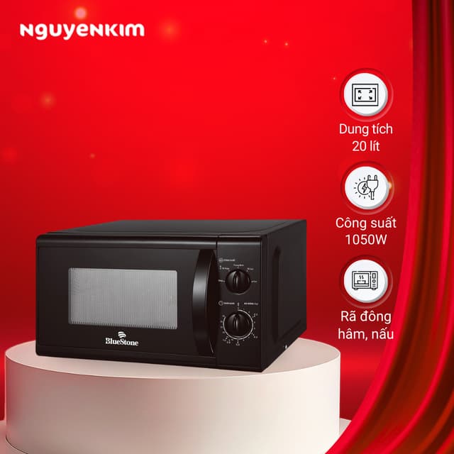 Lò vi sóng BlueStone 20 lít MOB-7708B - Ảnh 3