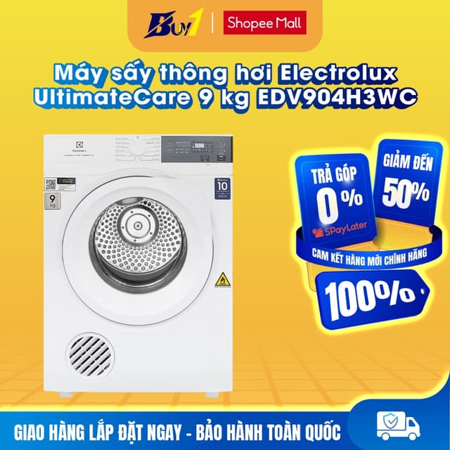 EDV904H3WC - Máy sấy thông hơi Electrolux UltimateCare 9 kg EDV904H3WC - Hàng chính hãng - Ảnh 10