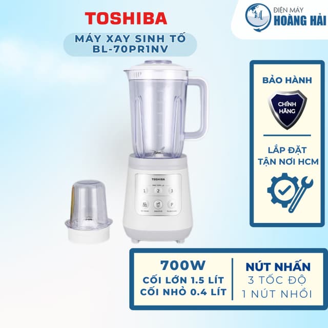 BL-70PR1NV | Máy xay sinh tố đa năng Toshiba BL-70PR1NV - Chính Hãng - Ảnh 10