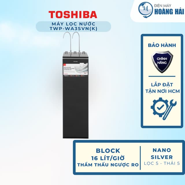 TWP-WA3SVN(K) | Máy lọc nước RO nóng nguội lạnh Hydrogen Toshiba TWP-WA3SVN(K) 10 lõi - Hàng chính hãng 100% - Ảnh 11