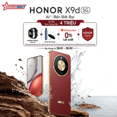 So sánh giá [ƯU ĐÃI MỞ BÁN] Điện thoại Honor X9d 5G 12GB + 256GB/512GB | Pin 8300mAh | BH 24 Tháng rẻ nhất?