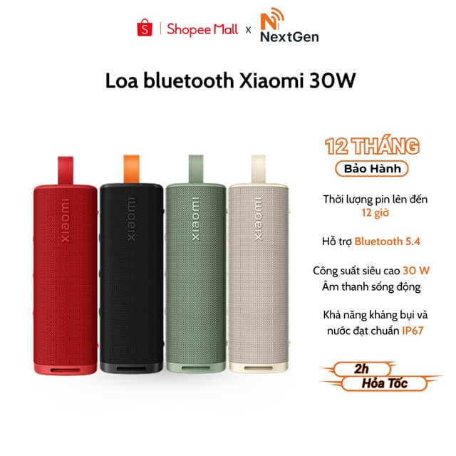 Loa Bluetooth Xiaomi Sound Outdoor 30w Bass Mạnh Mẽ Pin 12 Giờ - Chính Hãng Bảo Hành 12 Tháng - Ảnh 10