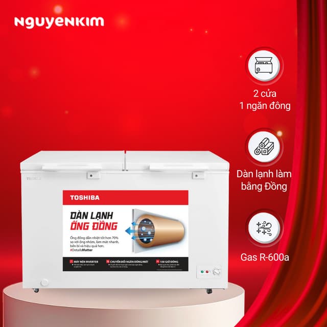Tủ đông Toshiba Inverter 362 lít GR-RC470CM-PMV(01) - Ảnh 7