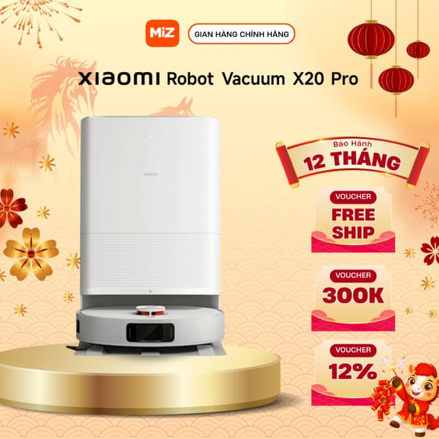 Robot hút bụi lau nhà Xiaomi Vacuum X20 Pro sấy giẻ bằng khí nóng - Chính hãng bảo hành 12 tháng - Ảnh 5