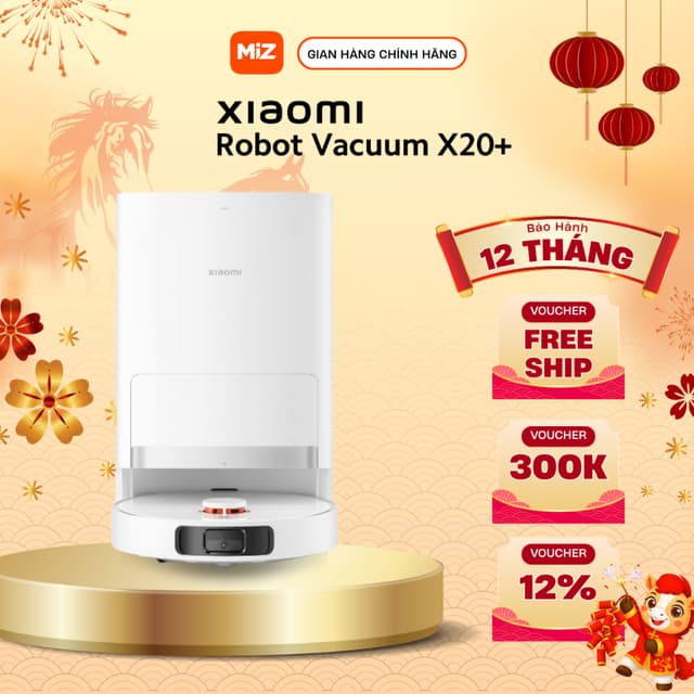 Robot hút bụi lau nhà Xiaomi Vacuum X20 Plus - Lực hút 6000Pa - Chính hãng bảo hành 12 tháng - Ảnh 1