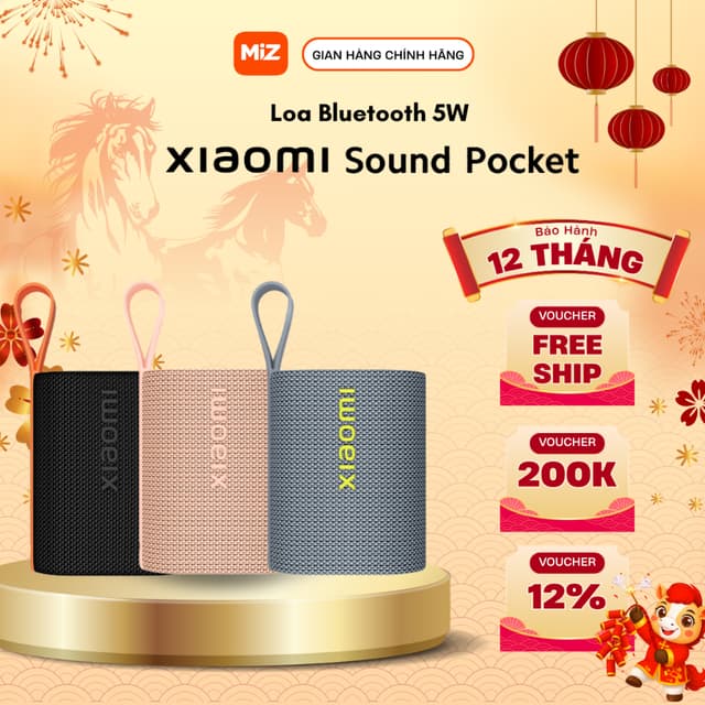 Loa Bluetooth Mini Bỏ Túi Xiaomi Sound Pocket - Chống nước - Đàm Thoại - Chính Hãng BH 12 Tháng - Ảnh 2