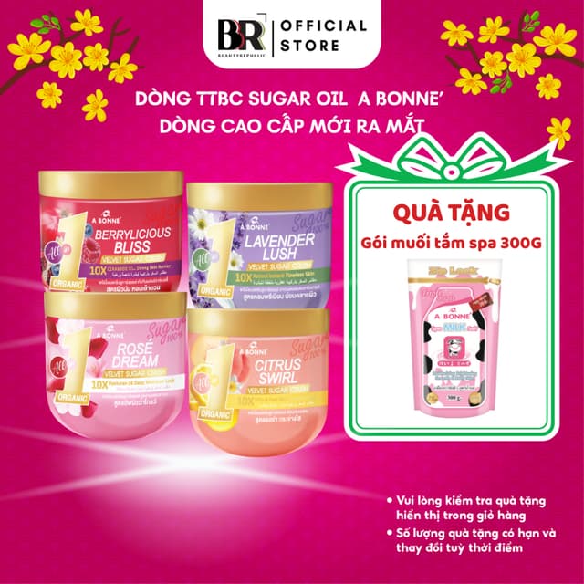 [SP MỚI] Tẩy Tế Bào Chết Dạng Đường Hữu Cơ & Dầu Dưỡng Cao Cấp A Bonne' Premium Sugar Oil Crush 600g Da Sáng Mịn Thơm - Ảnh 5