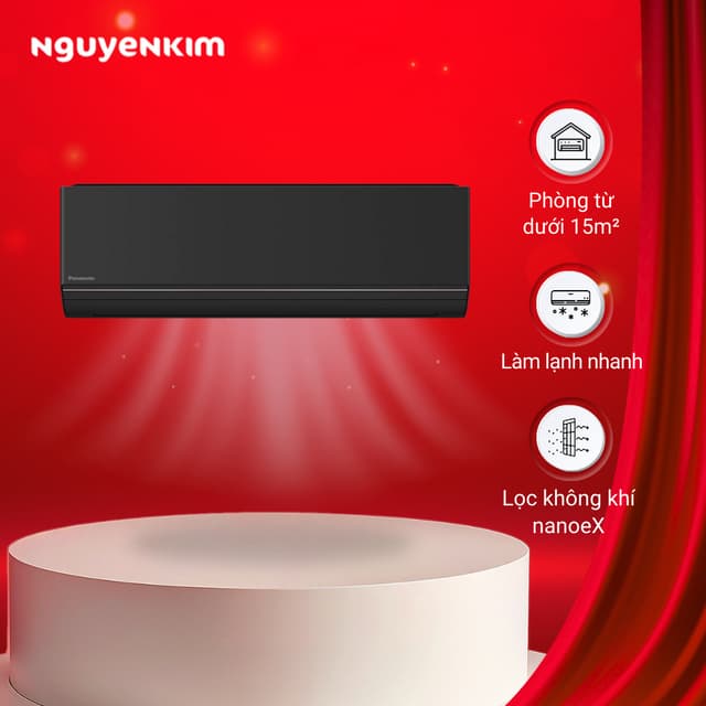 [Lắp đặt 0đ] Máy lạnh/Điều hòa Panasonic Inverter 1 HP CU/CS-AU9BKH-8 - Ảnh 1