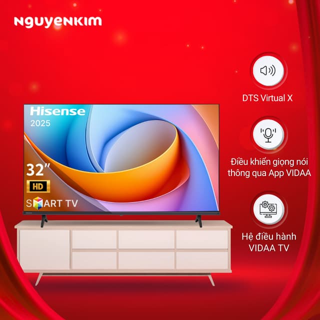 [Mới 2025] Smart Tivi Hisense HD 32 inch 32A4Q - Ảnh 11