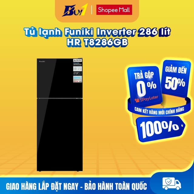 HR T8286GB - Tủ lạnh Funiki Inverter 286 lít HR T8286GB - Hàng chính hãng - Ảnh 4