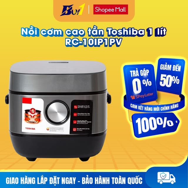 RC-10IP1PV - Nồi cơm cao tần Toshiba 1 lít RC-10IP1PV - Hàng chính hãng - Ảnh 7