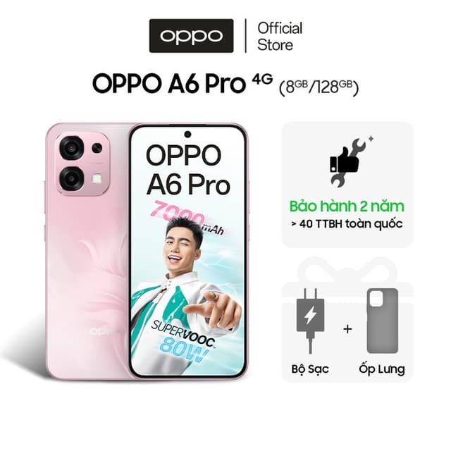 Điện thoại OPPO A6 Pro 4G (8GB/128GB) có NFC, nhân bản ứng dụng, AI Camera - Bảo hành 24 tháng - Ảnh 8