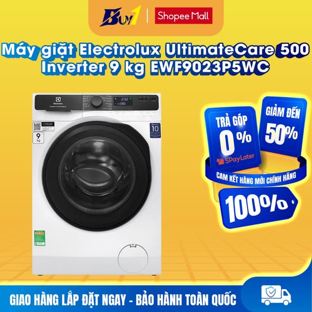 EWF9023P5WC - Máy giặt Electrolux UltimateCare 500 Inverter 9 kg EWF9023P5WC - Hàng chính hãng - Ảnh 11