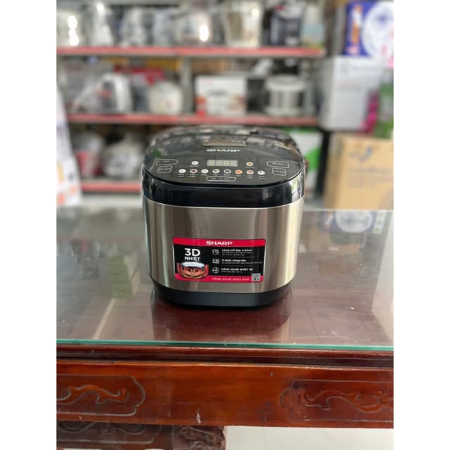 Nồi cơm điện tử Sharp 1.8 lít KS-TH18E2O-RS công suất 790w, hàng chính hãng - Hàng trưng bày - Ảnh 5