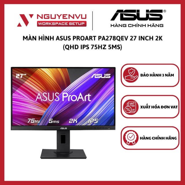 Màn Hình Đồ Họa Asus ProArt PA278QEV 27 inch 2K (QHD IPS 75Hz 5ms) - Hàng Chính Hãng - Ảnh 10