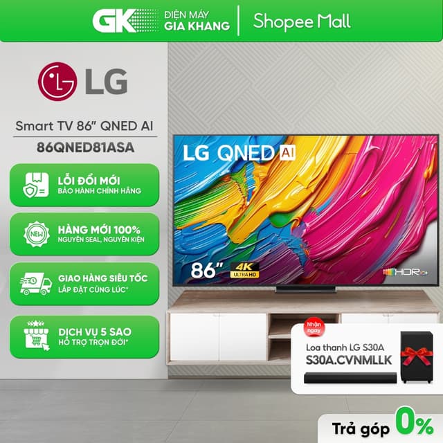 86QNED81ASA - Smart Tivi LG QNED AI 4K 86 Inch 86QNED81ASA [Freeship HCM] - Ảnh 5